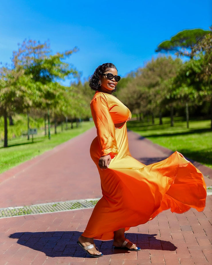 ORANGE GORGEOUS DRESS