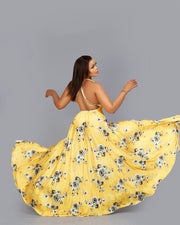 Yellow Flower Maxi Dress