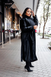 Velvet Trench Coat