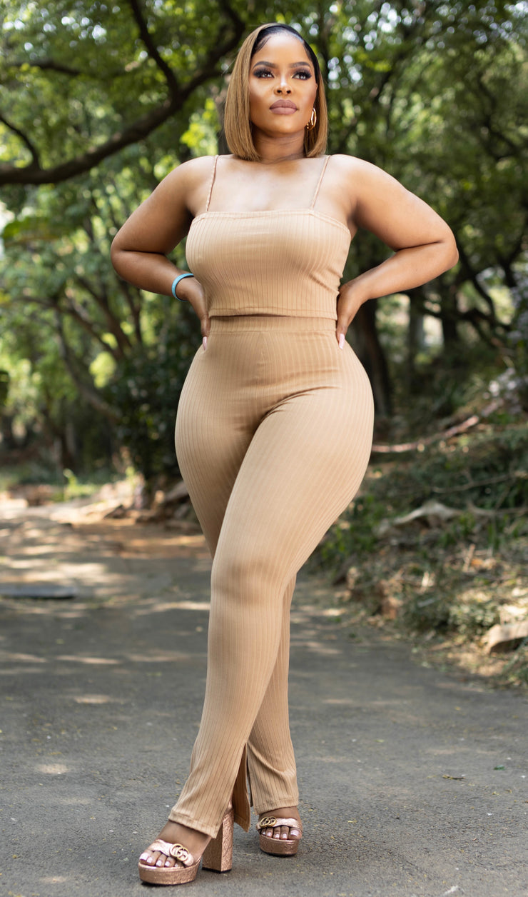 Nude Knit Tight Set