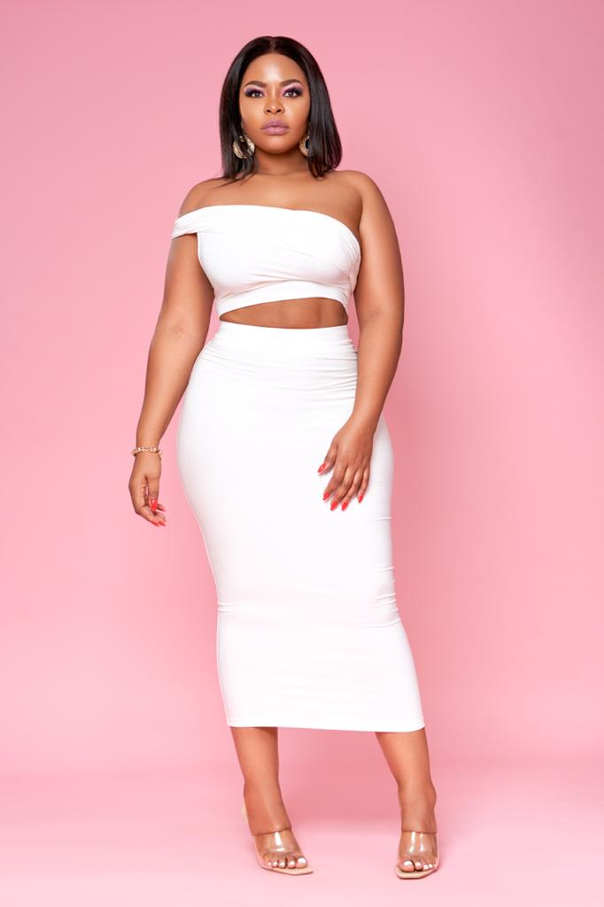 Off Shoulder Cream Set